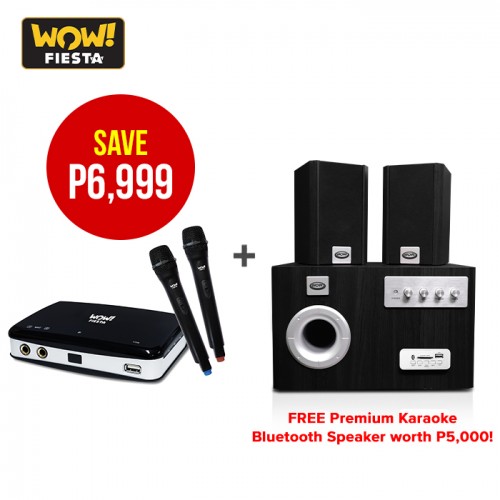 WOW! Fiesta Melody 10 Wireless + WOW! Premium Karaoke Bluetooth Speaker